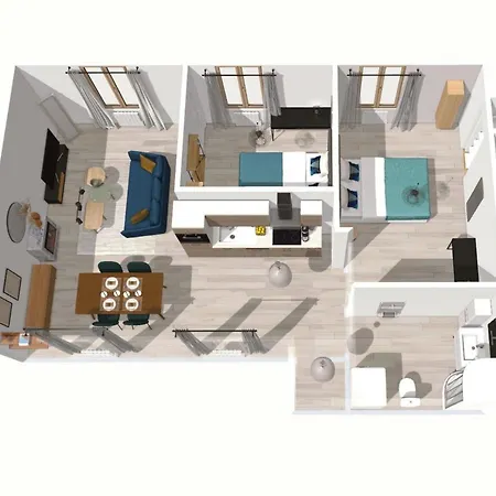 Daire Artsmalt *ideal Pro * Proche Commerces * 2 * Confort Montluçon